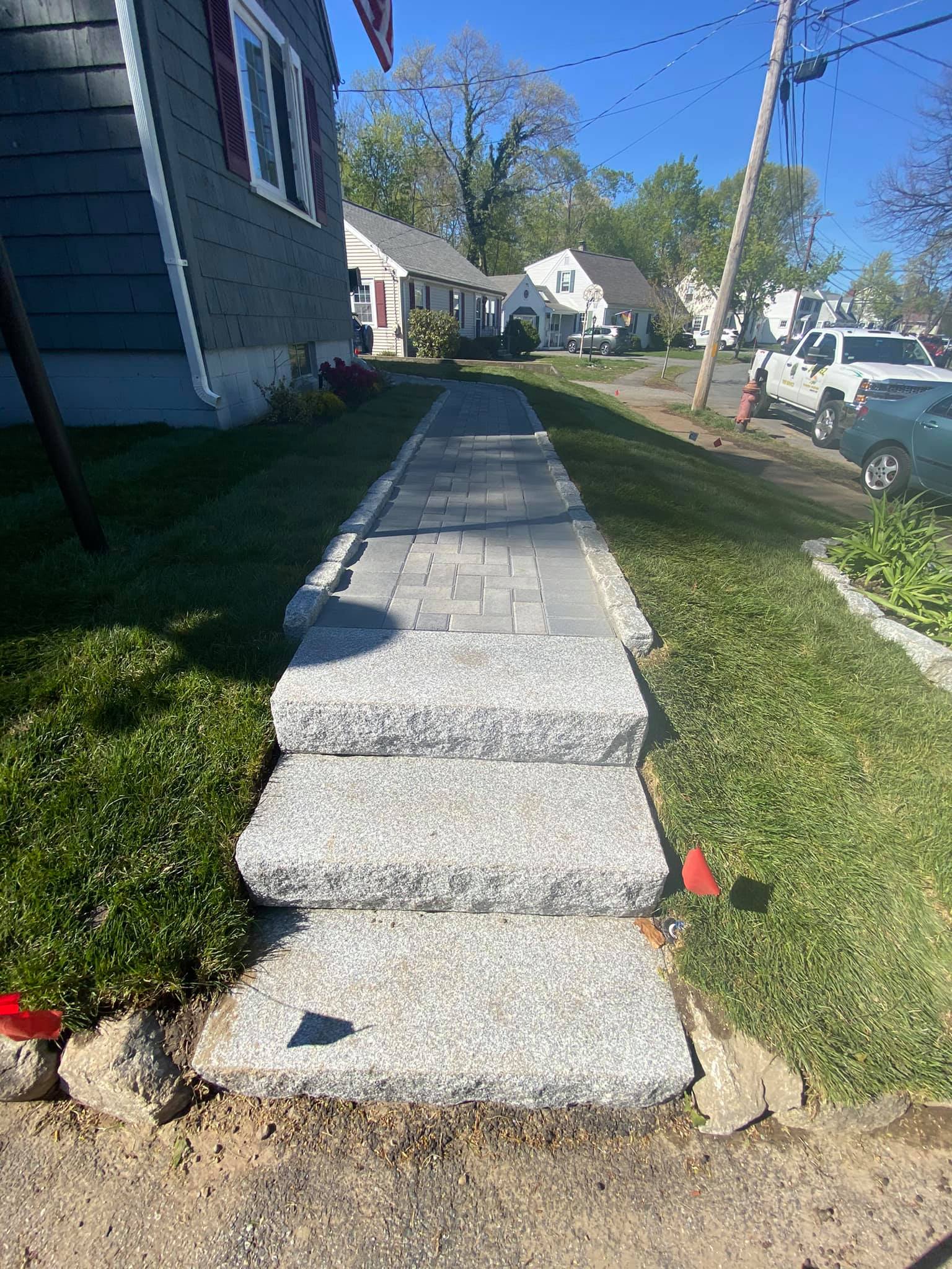 Custom Walkways & Steps in Peabody, MA project